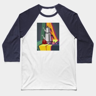 Colored still life with Turkish teapot and fruits Baseball T-Shirt